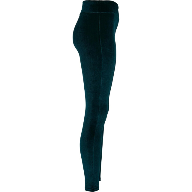 Urban Classics Dames fluwelen legging met hoge taille UTTN393_teal large