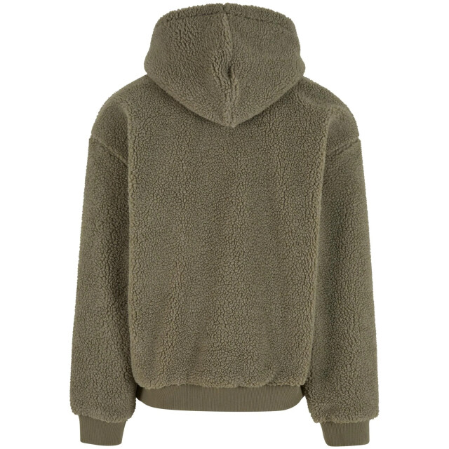 Urban Classics Heren teddy fleece oversized hoodie UTTN1379_palegreen large