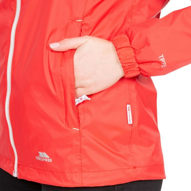 Trespass Vrouwen/dames sabrina waterdicht jasje UTTP5181_hibiscusred large