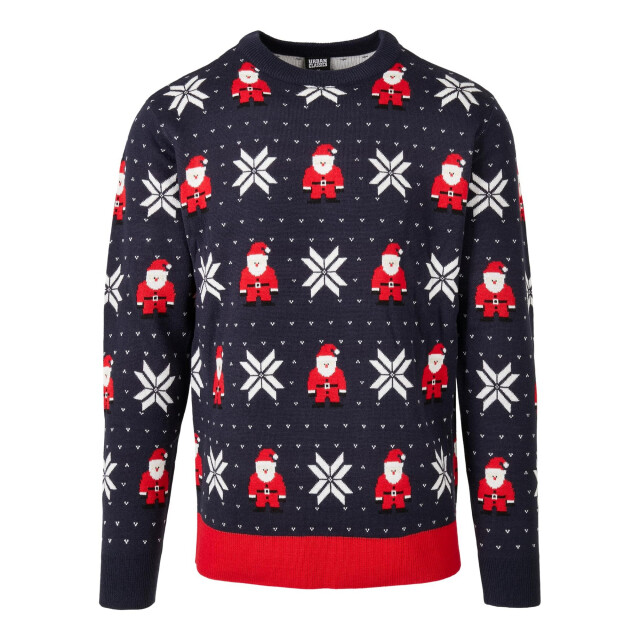 Urban Classics Heren nicholas sneeuwvlok kersttrui UTTN769_redwhitenavy large