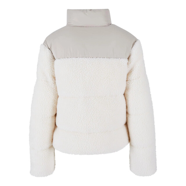 Urban Classics Dames sherpa korte gewatteerde jas UTTN646_wetsandsand large