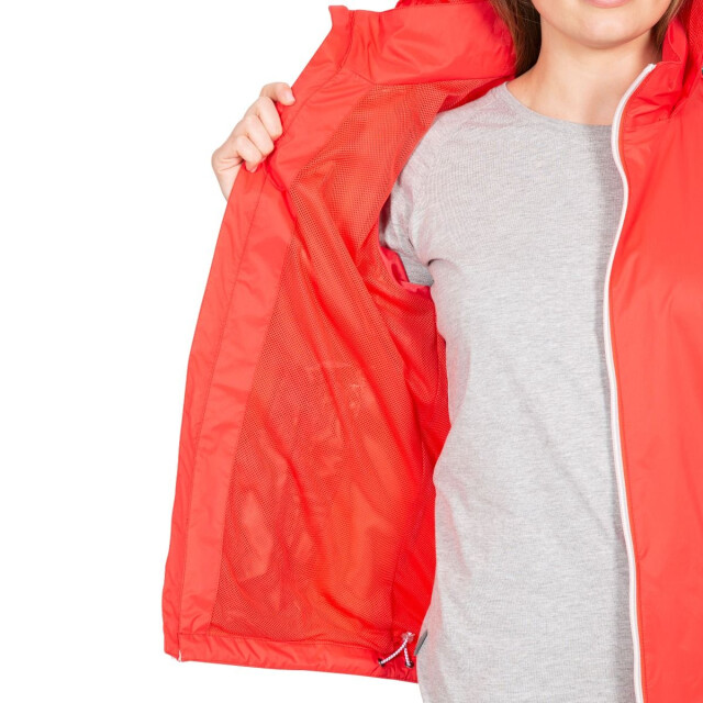 Trespass Vrouwen/dames sabrina waterdicht jasje UTTP5181_hibiscusred large