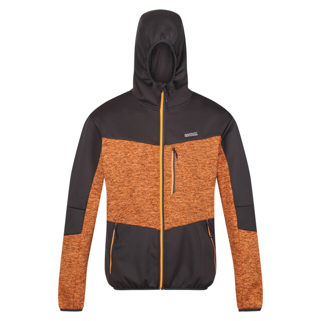Regatta Heren cadford v marl full zip fleecejack UTRG8791_orangepepperash large