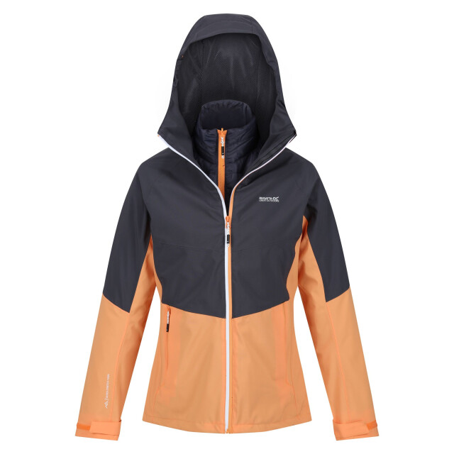 Regatta Dames wentwood viii 2 in 1 jas UTRG8965_apricotcrushsealgrey large