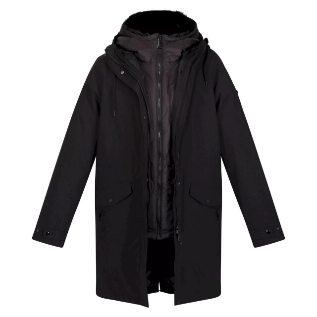 Regatta Dames giovanna fletcher collection brentley 3 in 1 waterdichte jas UTRG8303_black large