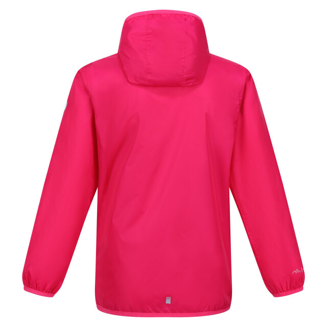 Regatta Groot buitenshuis kinderen/kinderen lever ii packaway rain jacket UTRG1885_pink large