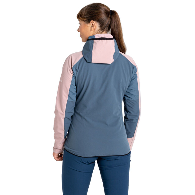 Dare2b Dames avidly soft shell jas met capuchon UTRG8723_duskyroseoriongrey large
