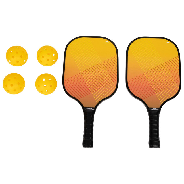 Trespass Morty pickleball peddel en ballen set UTTP6800_orangeblack large