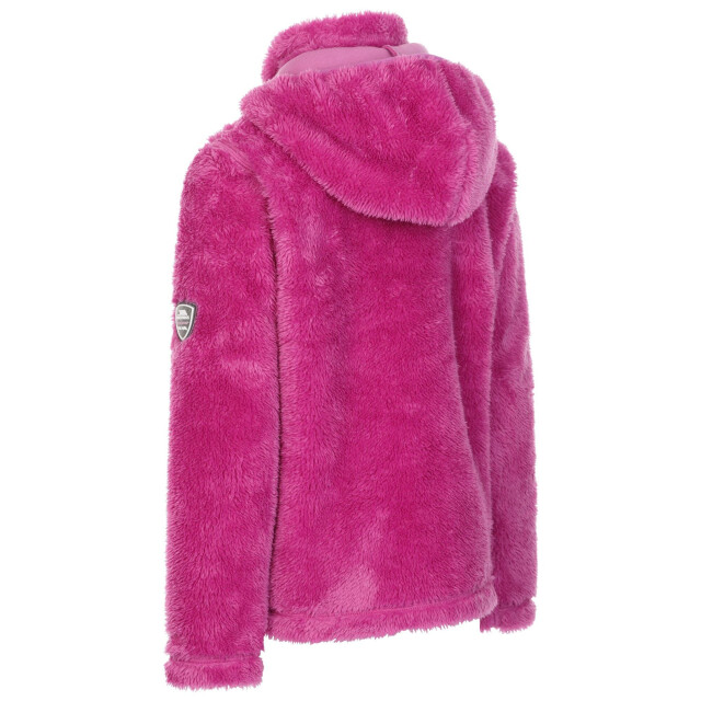 Trespass Meisjes violetta fluffy fleece jas UTTP5370_deeppink large