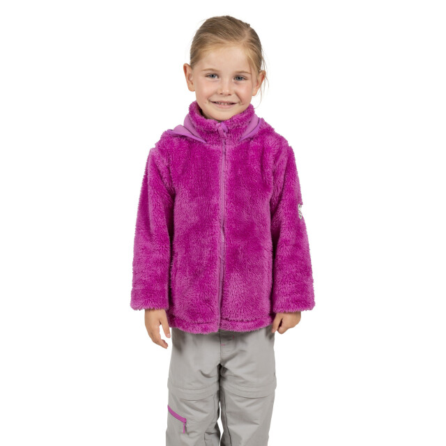 Trespass Meisjes violetta fluffy fleece jas UTTP5370_deeppink large
