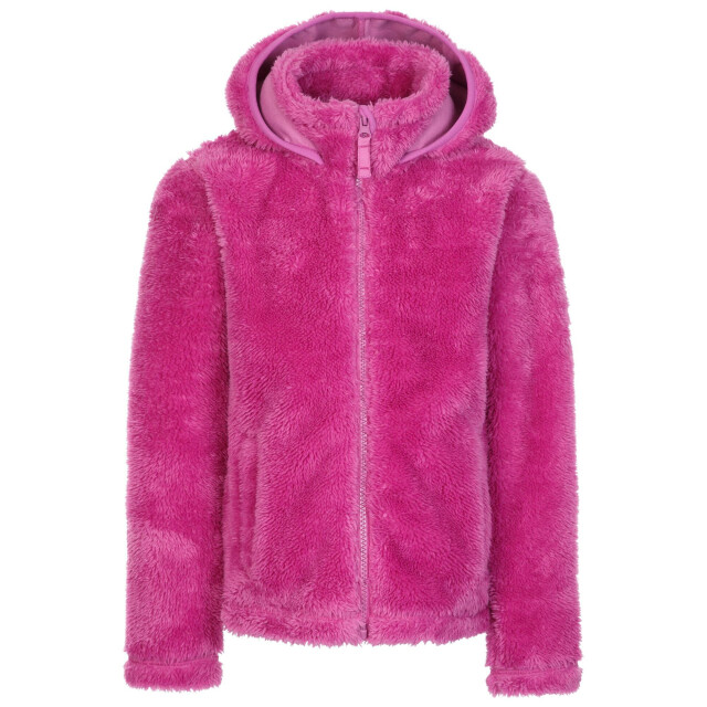 Trespass Meisjes violetta fluffy fleece jas UTTP5370_deeppink large