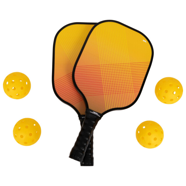 Trespass Morty pickleball peddel en ballen set UTTP6800_orangeblack large