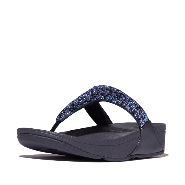 FitFlop Lulu crystal-mix toe-post sandals JE3 large