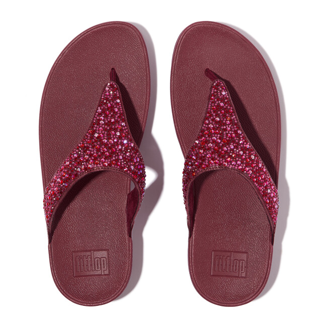 FitFlop Lulu crystal-mix toe-post sandals JE3 large