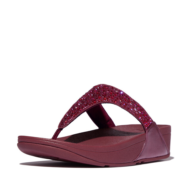 FitFlop Lulu crystal-mix toe-post sandals JE3 large