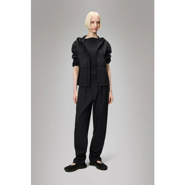 Rains 12450 suva hardshell short string w jacket black 12450 large