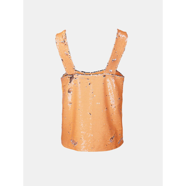 Mucho Gusto ® paillettentop oranje zilver MUCHO GUSTO® Paillettentop Oranje Zilver large