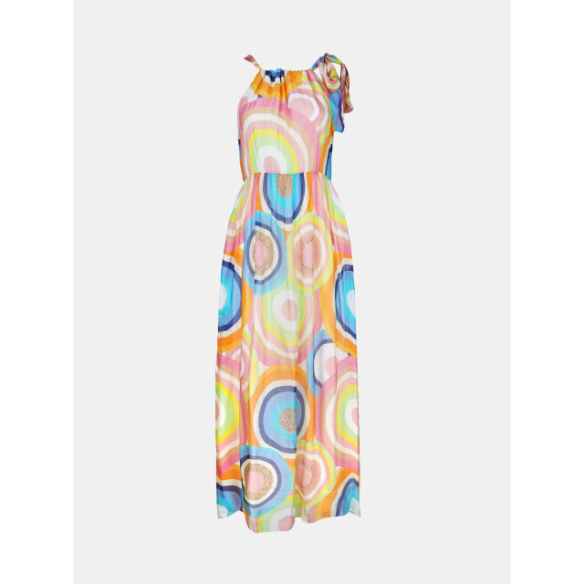 Mucho Gusto ® jurk cadiz kleurrijke cirkel print MUCHO GUSTO® Jurk Cadiz Kleurrijke Cirkel Print large