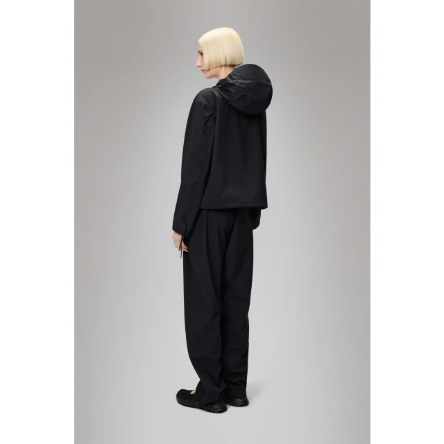 Rains 12450 suva hardshell short string w jacket black 12450 large