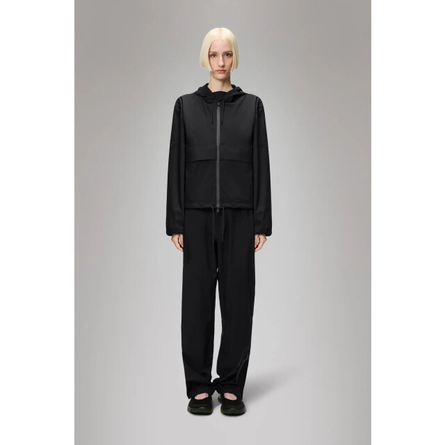 Rains 12450 suva hardshell short string w jacket black 12450 large