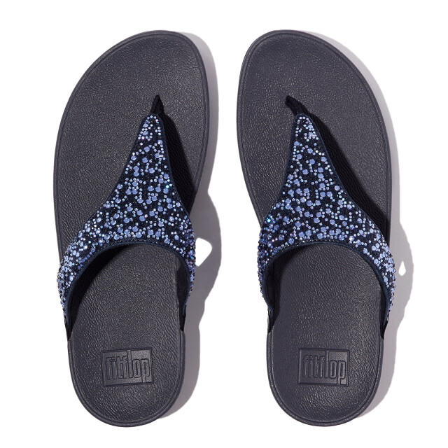 FitFlop Lulu crystal-mix toe-post sandals JE3 large
