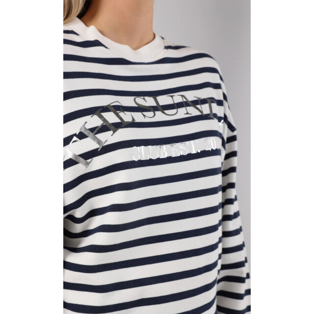 Nukus Noa pullover navy noa pullover off white navy large
