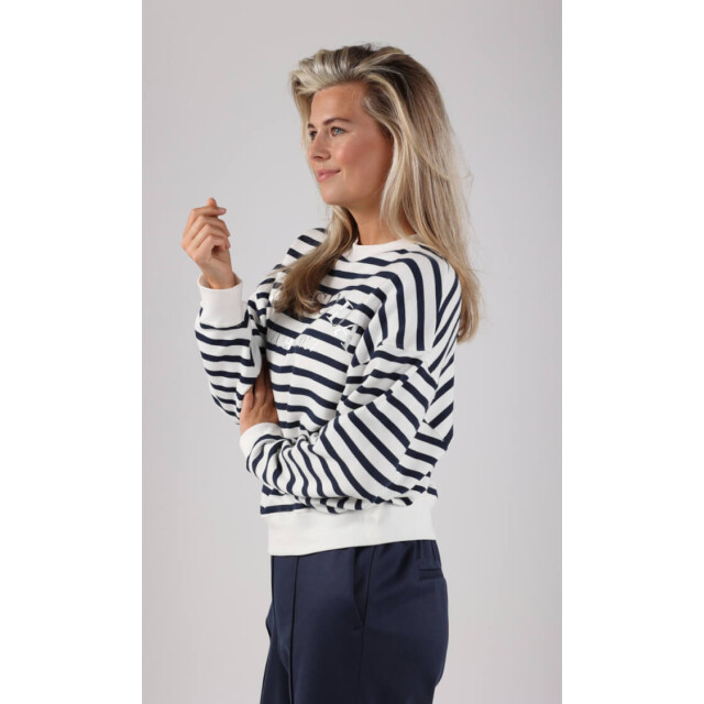 Nukus Noa pullover navy noa pullover off white navy large