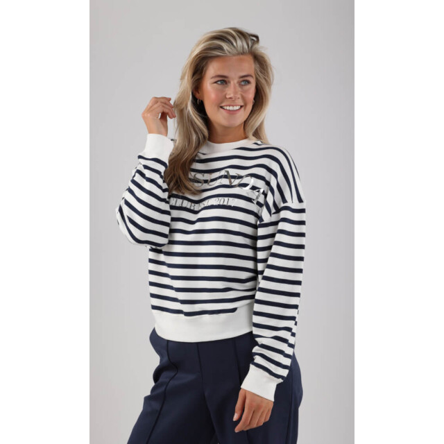 Nukus Noa pullover navy noa pullover off white navy large