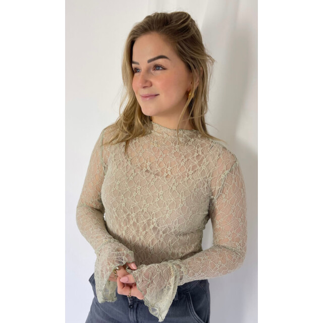 Ready to Wear Maron kanten top Maron kanten top groen large
