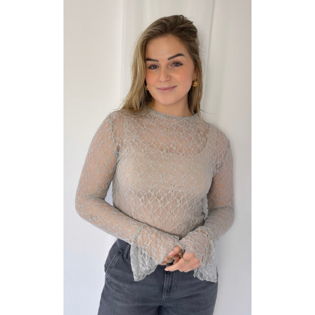 Ready to Wear Maron kanten top Maron kanten top grijs large