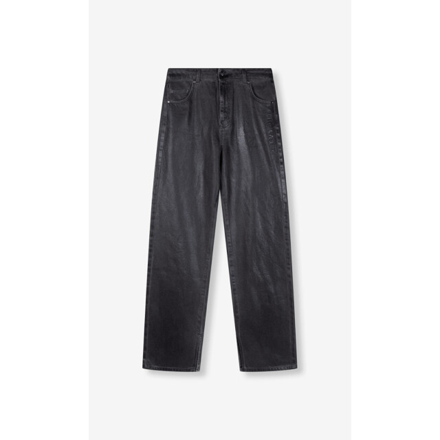 Alix The Label Coated denim pants coated denim pants zwart large