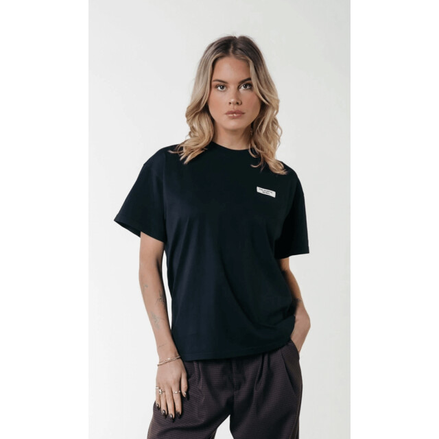 Colourful Rebel Uni label tee black Uni Label Tee Black large