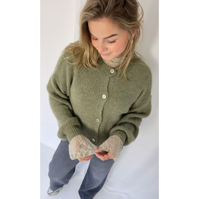 Ready to Wear Maron kanten top Maron kanten top groen large