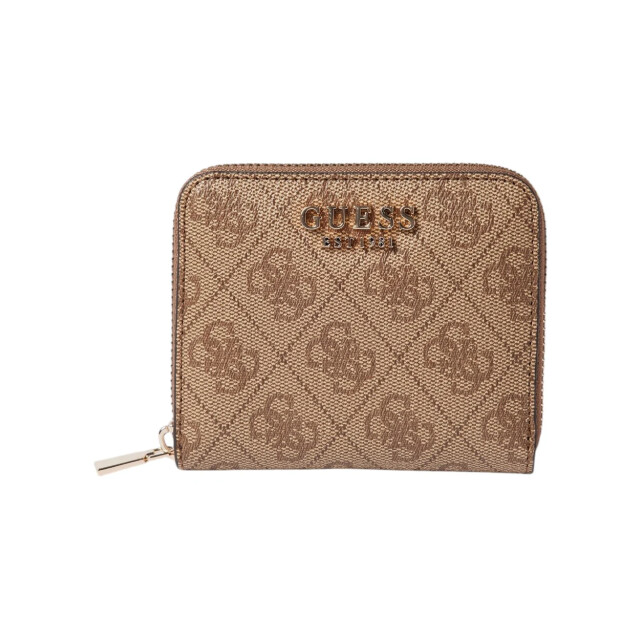 Guess Beige portemonnee met logo print Guess Beige Portemonnee Met Logo Print large
