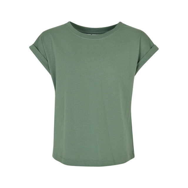 Urban Classics Meisjes biologisch verlengd schouder t-shirt UTTN1003_salvia large