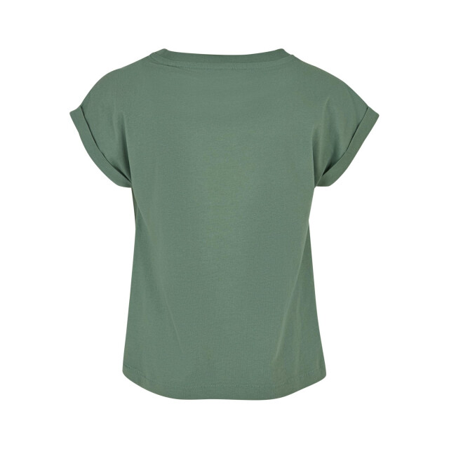 Urban Classics Meisjes biologisch verlengd schouder t-shirt UTTN1003_salvia large