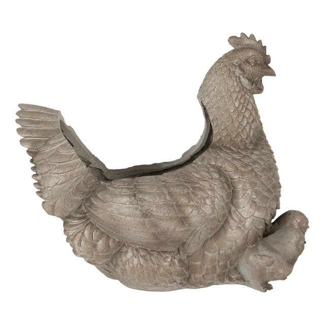 Clayre & Eef Bloempot kip 46x30x38 cm kunststof 3059002 large