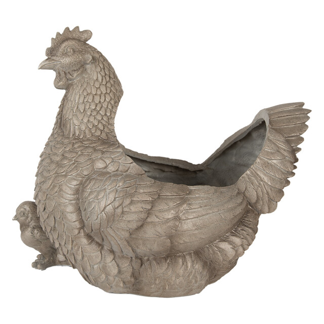 Clayre & Eef Bloempot kip 46x30x38 cm kunststof 3059002 large