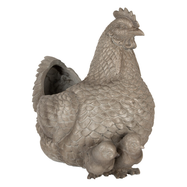 Clayre & Eef Bloempot kip 46x30x38 cm kunststof 3059002 large