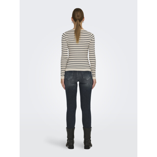 Only Onlmila ls stripe button o-neck cs 15335111 large