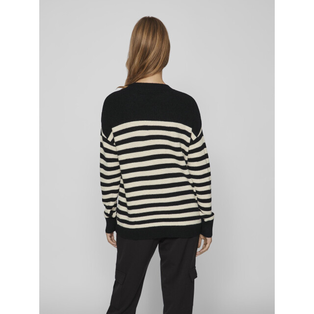Vila Viril rib stripe l/s knit top noo 14089536 large