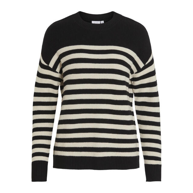 Vila Viril rib stripe l/s knit top noo 14089536 large