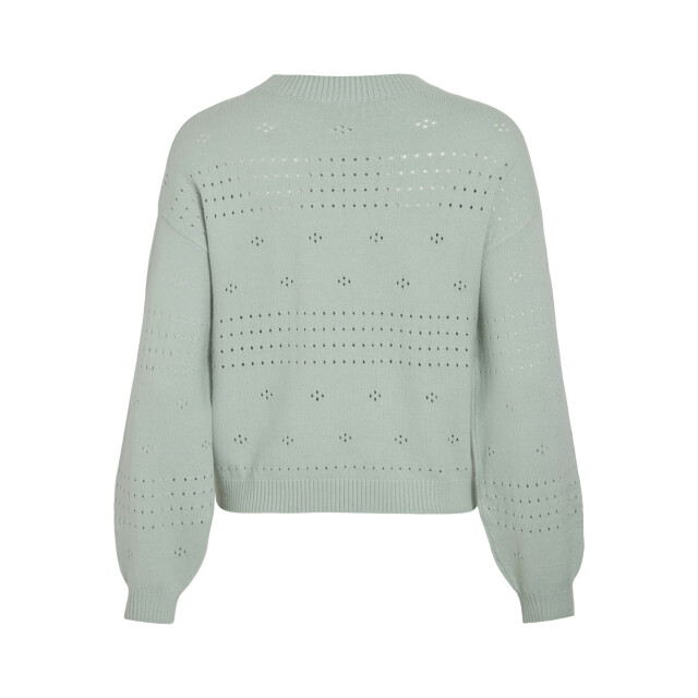 Vila Viril l/s o-neck pointelle knit top 14101222 large