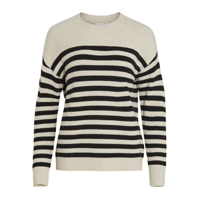 Vila Viril rib stripe l/s knit top noo 14089536 large