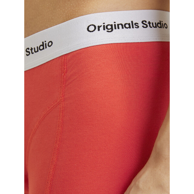 Jack & Jones Heren boxershorts trunks jacvesterbro 5-pack rood/blauw/zwart 12279286 large