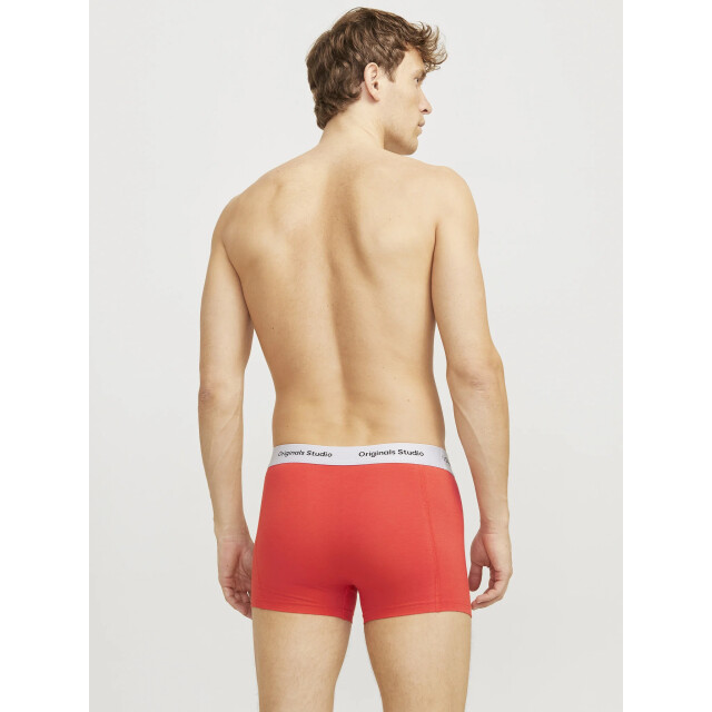 Jack & Jones Heren boxershorts trunks jacvesterbro 5-pack rood/blauw/zwart 12279286 large