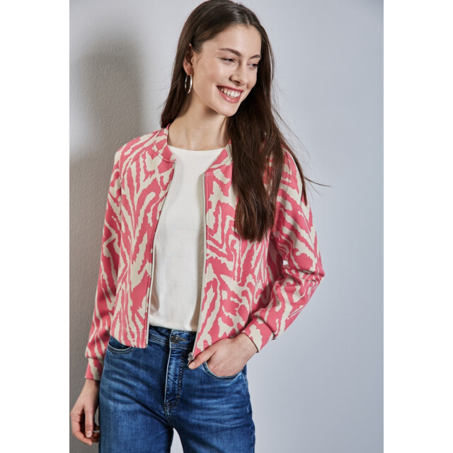 Street One a322599 printed silk look jacket A322599 large