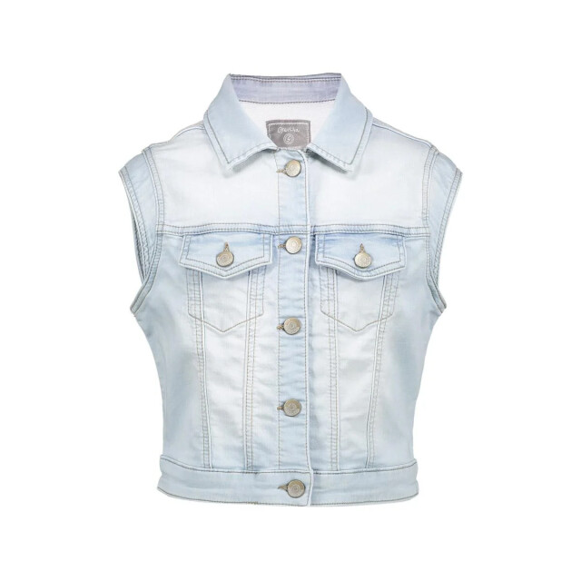 Geisha Zomer gilet meisjes jogg jeans bleached denim 55021K-10 - 000830 - bleached denim large