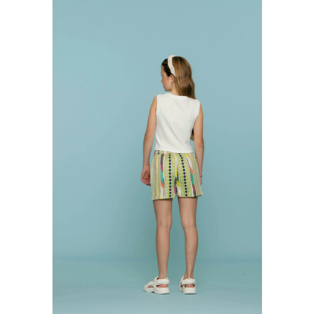 Geisha Zomer short meisjes fancy woven / lime 51131K-21 - 000530 - green/lime large