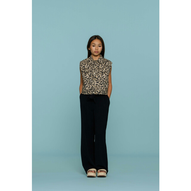 Geisha Zomer broek meisjes crinckle - 51127K-21 - 000999 - black large